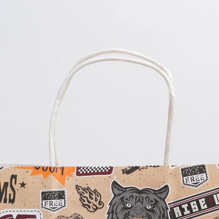 Пакет подарочный крафтовый, упаковка, Best, 28 х 32 х 15 см