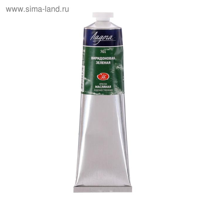 Краска масляная в тубе 120 мл, ЗХК Краска масляная в тубе 120 мл, ЗХК "Ладога", виридоновая зелёная, 1205701