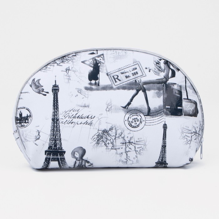 Набор косметичек 5 в 1 на молниях, цвет серый Набор косметичек 5 в 1 на молниях, цвет серый