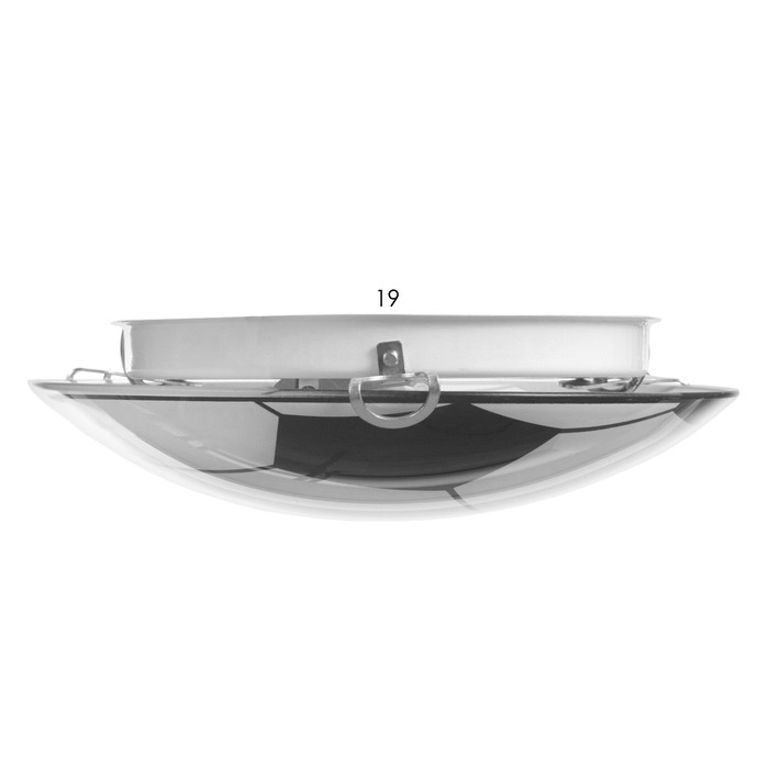 Светильник "Мяч" моллир., 1х60Вт Е27, хром, d=25 см,  h=4,5 см