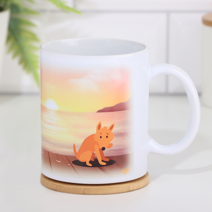 Кружка сублимация Кружка сублимация "С любовью", с нанесением