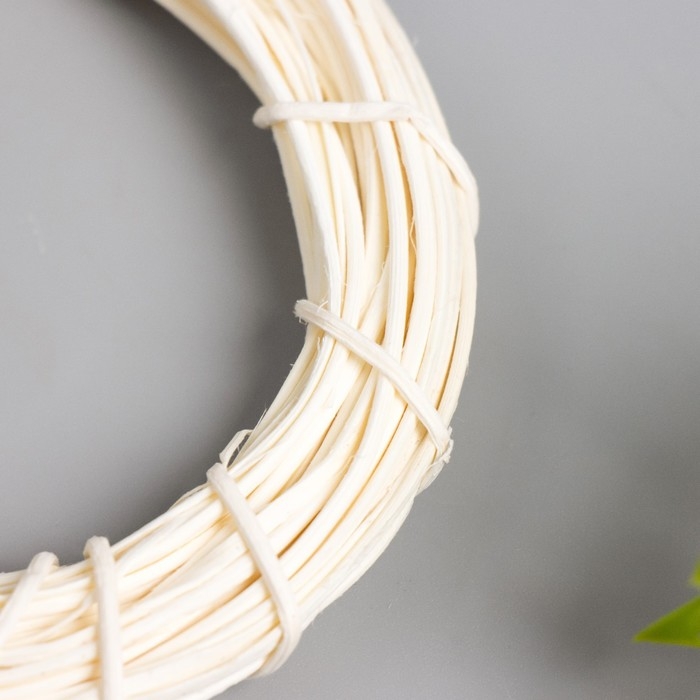 Кольцо ротанг для изготовления ловца снов Кольцо ротанг для изготовления ловца снов "Сливочный" d=10 см