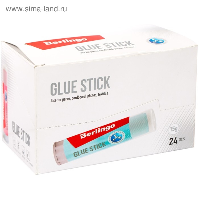 Клей-карандаш PVP 15 г Berlingo Aqua, цветной Клей-карандаш PVP 15 г Berlingo Aqua, цветной