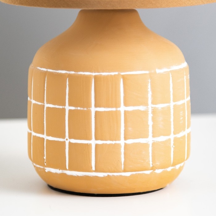 Настольная лампа Настольная лампа "Гликерия" E14 40Вт оранжевый 15х15х27 см RISALUX