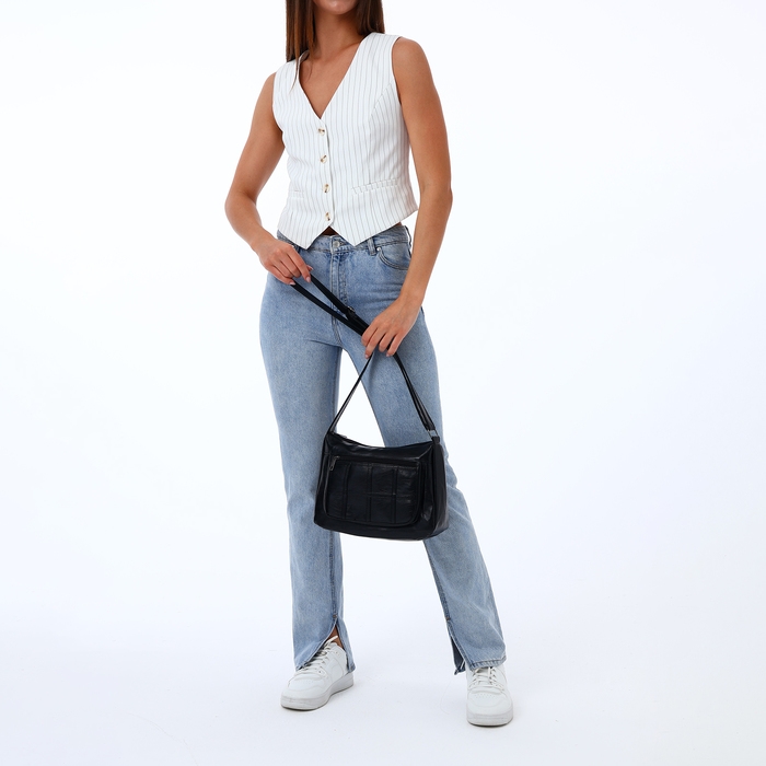 Сумка женская на молнии, цвет синий Сумка женская на молнии, цвет синий