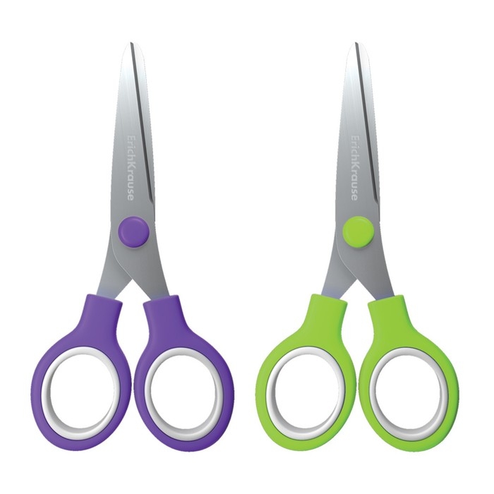 Ножницы детские ErichKrause Junior, 13 см, с закруглёнными концами лезвий, ударопрочный пластик, в тубусе, МИКС Ножницы детские ErichKrause Junior, 13 см, с закруглёнными концами лезвий, ударопрочный пластик, в тубусе, МИКС