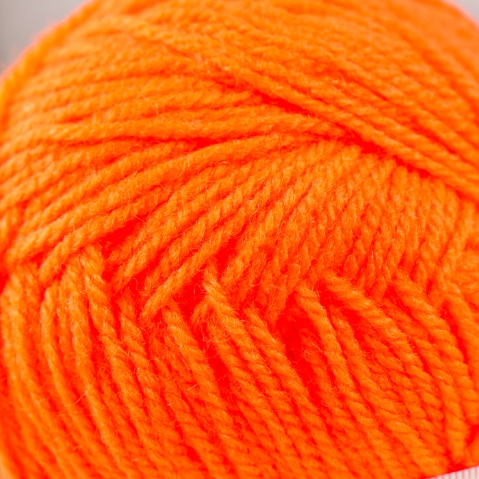 Пряжа Пряжа "Детская новинка" 100% акрил 200м/50гр (284-Оранжевый)