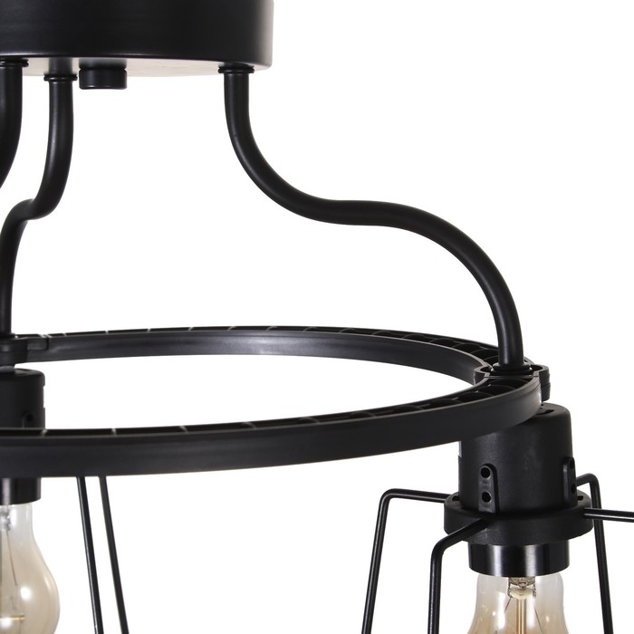 Люстра Люстра "Компакт" 3x40Вт E27 черный 45х45х42 см.