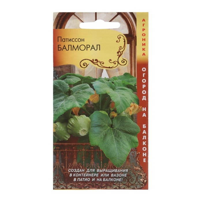 Патиссон Балморал  (Огород на балконе!), 3 шт Патиссон Балморал  (Огород на балконе!), 3 шт