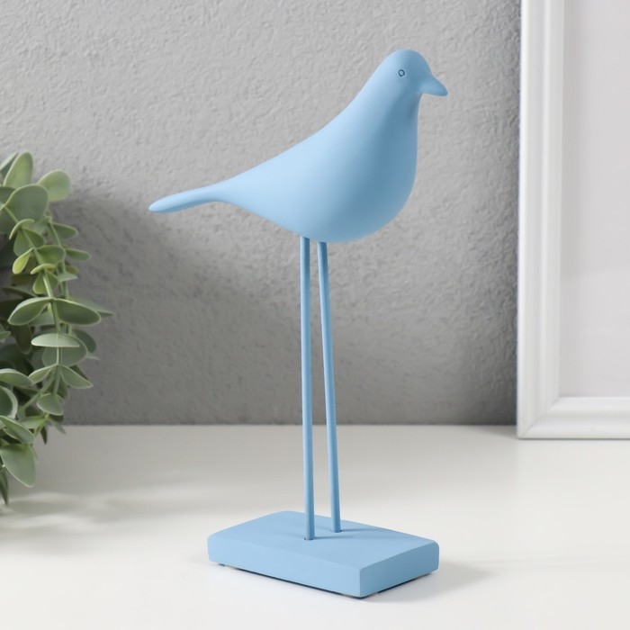 Сувенир полистоун Сувенир полистоун "Птица - длинные лапки" нежно-голубая 22х15 см