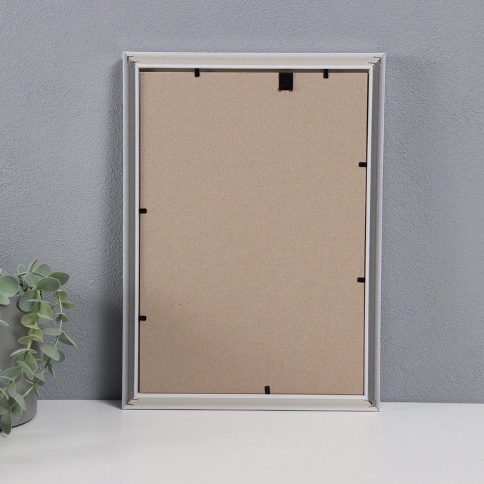 Фоторамка пластик Фоторамка пластик "Пиксель" 21х30 см, серебро