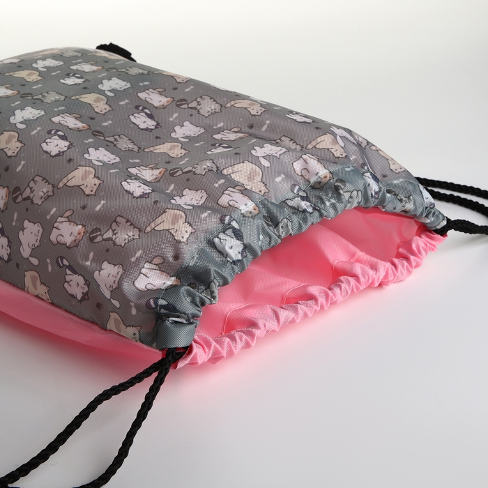 Мешок для обуви на шнурке, цвет серый Мешок для обуви на шнурке, цвет серый