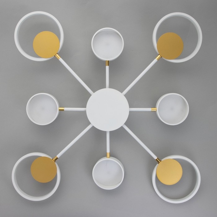 Люстра с ПДУ 2301/8WT LED 160Вт 3000-6000К белый 93х93х8 см BayerLux