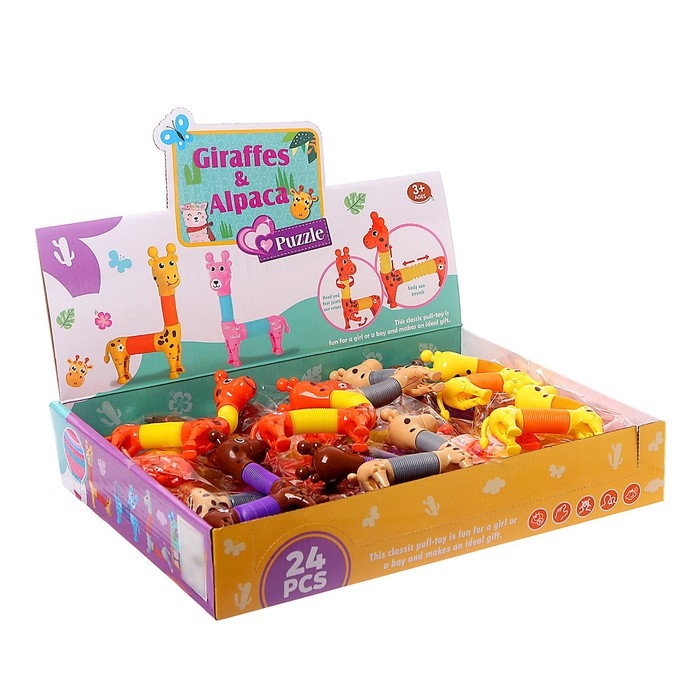 Развивающая игрушка  Развивающая игрушка "Жираф", цвета МИКС