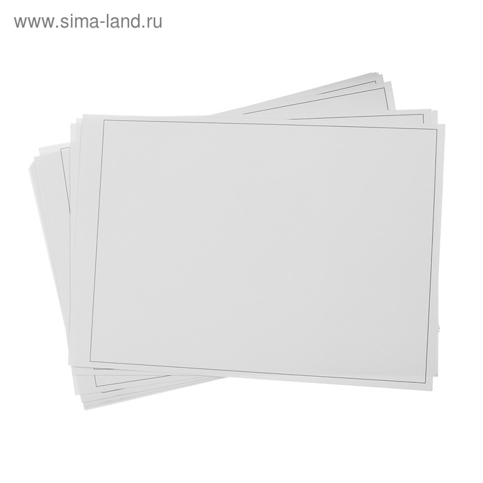 Папка для черчения А4, 10 листов, горизонтальная рамка, блок 200 г/м2 Папка для черчения А4, 10 листов, горизонтальная рамка, блок 200 г/м2