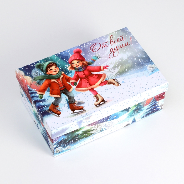 Набор подарочных новогодних коробок 10 в 1 Набор подарочных новогодних коробок 10 в 1 "Новогдние каникулы", 32,5 х 20 х 12,5 - 12 х 7 х 4 см. Новый год