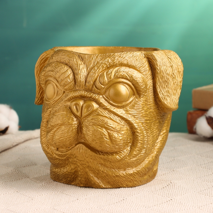 Кашпо  Кашпо "Рикки" золото, 18х16х15см
