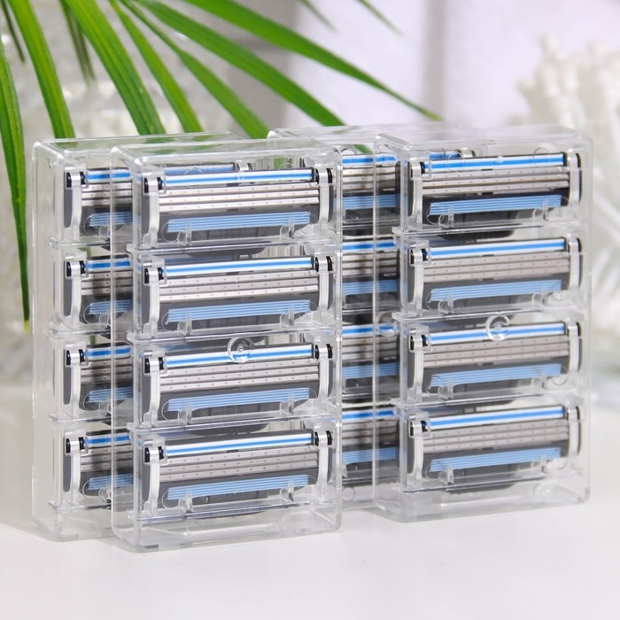 Сменные кассеты для бритья, 16 шт, совместимы с Gillette Mach3