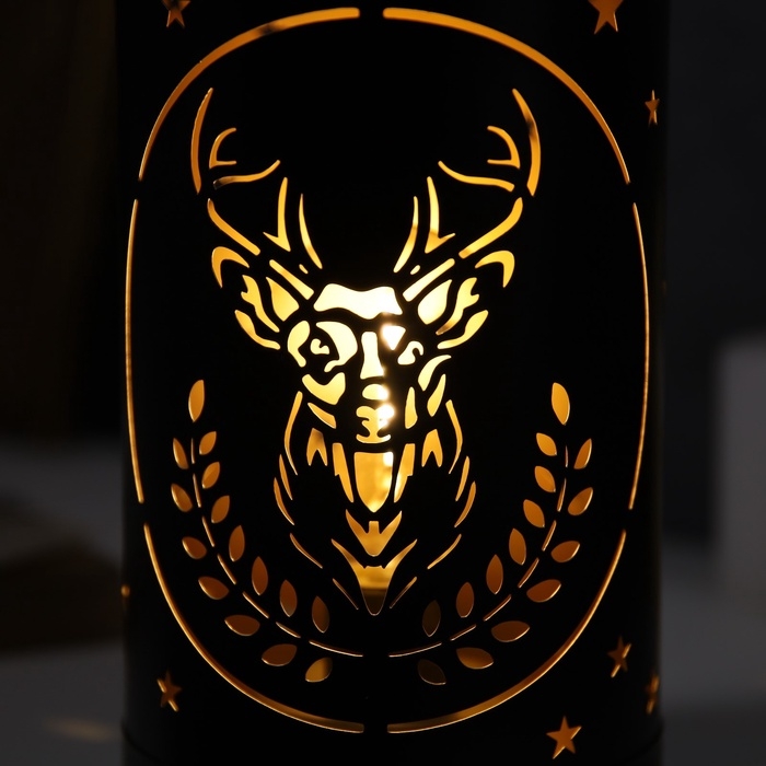 Фигура световая Фигура световая "Величавый олень", 12.3x21 см, 1 LED. АААх3 (не в компл.), свечение тёплое белое