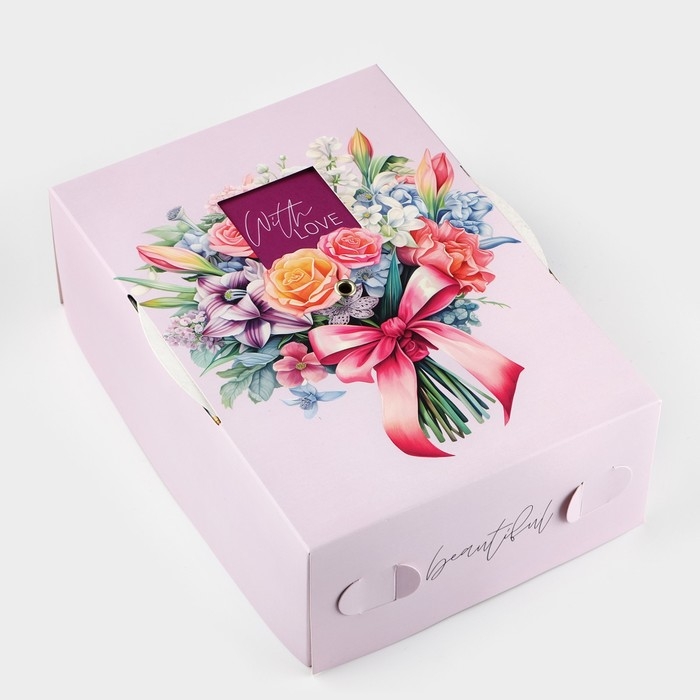 Коробка складная «Букет для тебя », 21 х 15 х 7 см Коробка складная «Букет для тебя », 21 х 15 х 7 см