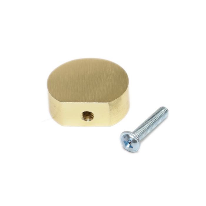 Ручка кнопка CAPPIO RK147, d=26 мм, цвет сатиновое золото Ручка кнопка CAPPIO RK147, d=26 мм, цвет сатиновое золото