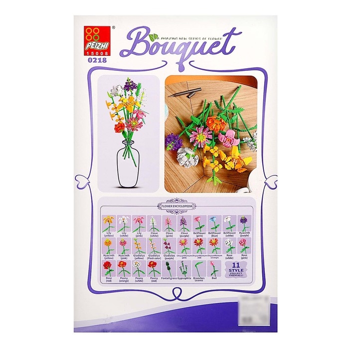 Конструктор Букет «Любимый», 900 деталей Конструктор Букет «Любимый», 900 деталей