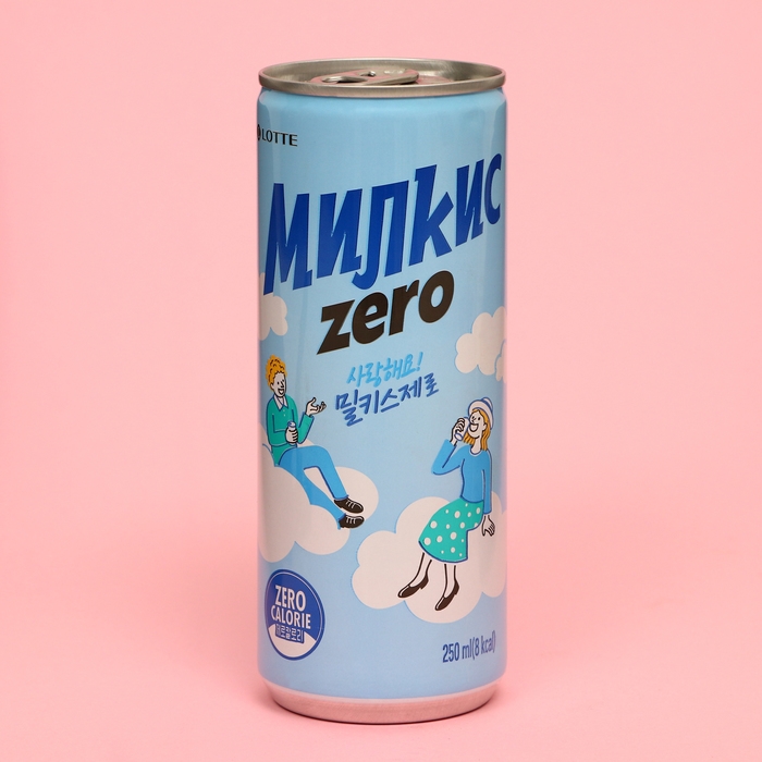 Напиток Lotte Милкис зеро 250мл Напиток Lotte Милкис зеро 250мл