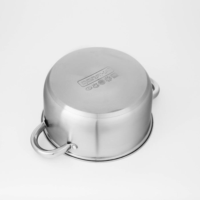 Набор кастрюль из нержавеющей стали Доляна «Гретте», 3 предмета: 2,3 л, 3,2 л, 4,2 л, крышки Набор кастрюль из нержавеющей стали Доляна «Гретте», 3 предмета: 2,3 л, 3,2 л, 4,2 л, крышки