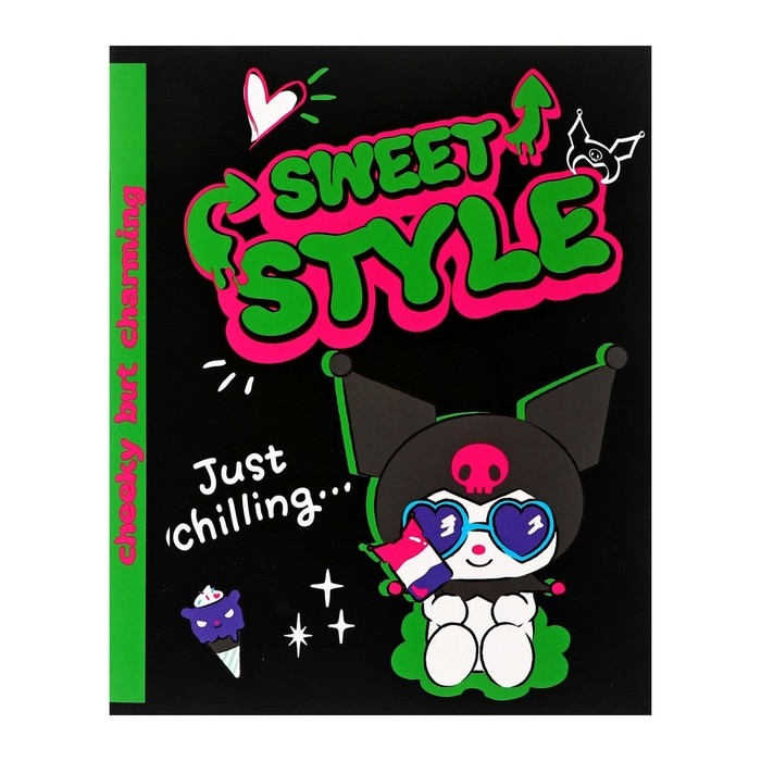 Тетрадь 48 листов в клетку Kuromi, обложка картон, soft-touch ламинация, белизна 92%, блок 60 г/м2, МИКС Тетрадь 48 листов в клетку Kuromi, обложка картон, soft-touch ламинация, белизна 92%, блок 60 г/м2, МИКС