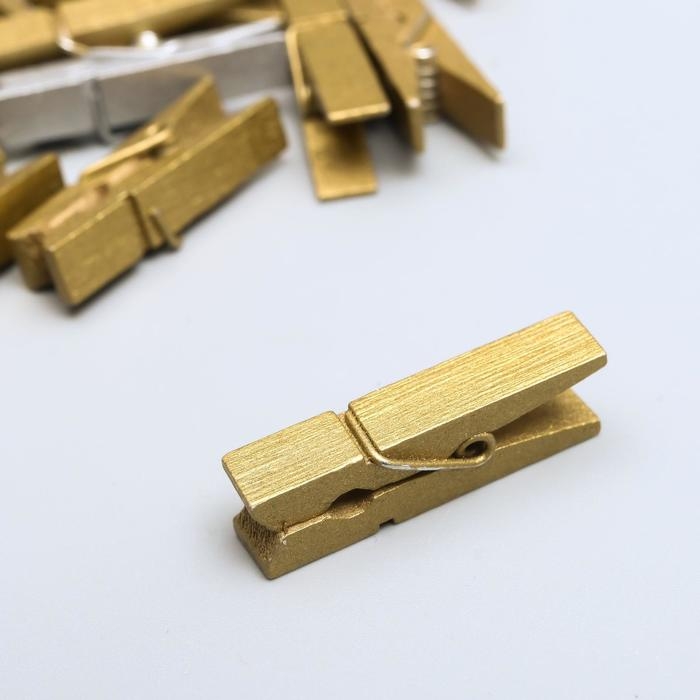 Декор для творчества дерево Декор для творчества дерево "Прищепка" МИКС набор 20 шт 3,5х1х0,7 см