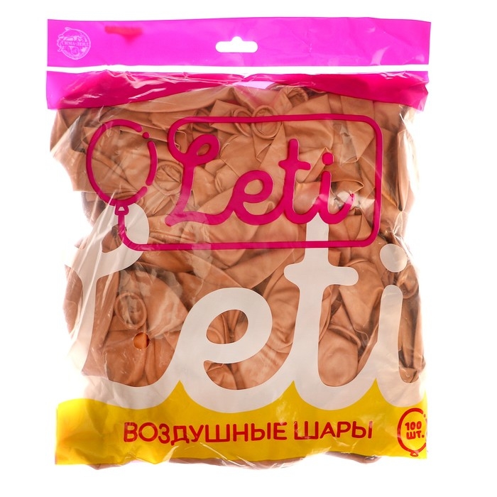 Шар латексный 12 Шар латексный 12", хром, набор 100 шт., цвет мягкая бронза