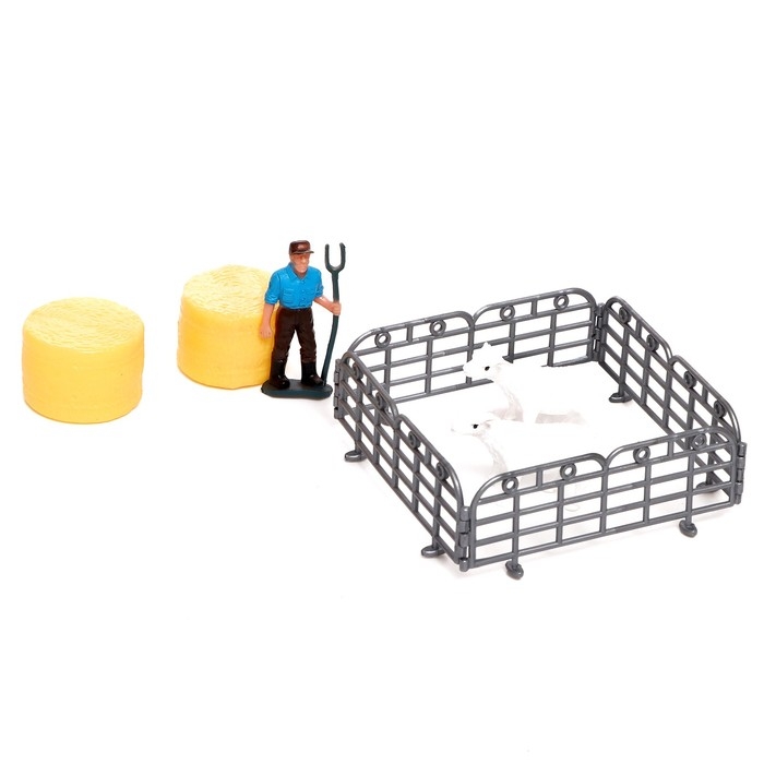 Конструктор винтовой «Трактор с прицепом», с отвёрткой, и аксессуарами Конструктор винтовой «Трактор с прицепом», с отвёрткой, и аксессуарами