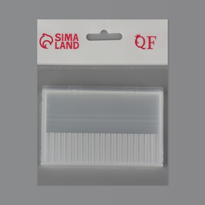 Органайзер для фрез, 20 отделений, 10 × 6,5 см, цвет прозрачный Органайзер для фрез, 20 отделений, 10 × 6,5 см, цвет прозрачный