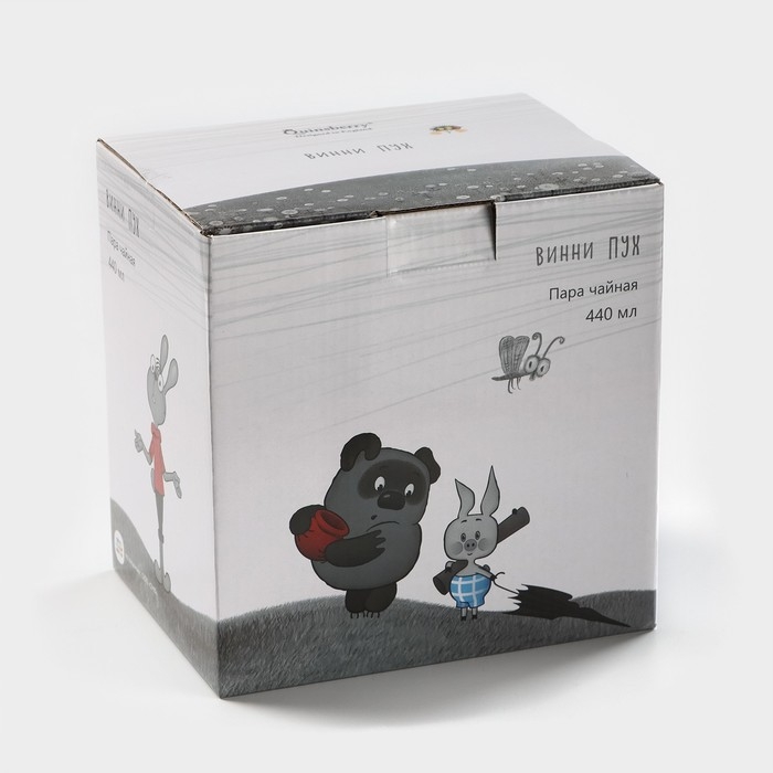 Чайная пара фарфоровая «Винни Пух», кружка 440 мл Чайная пара фарфоровая «Винни Пух», кружка 440 мл