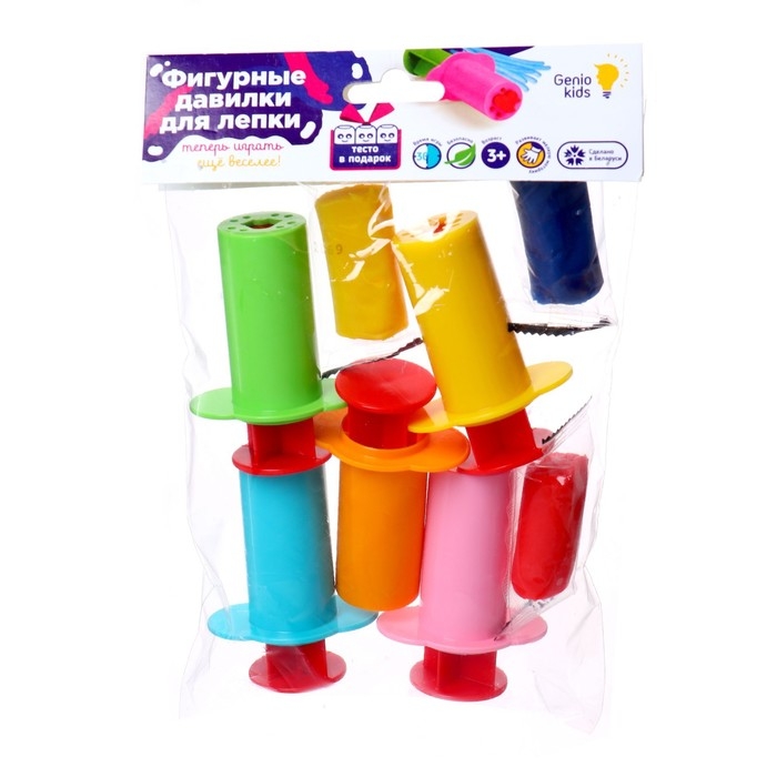 Набор для детской лепки «Фигурные давилки для лепки» Набор для детской лепки «Фигурные давилки для лепки»
