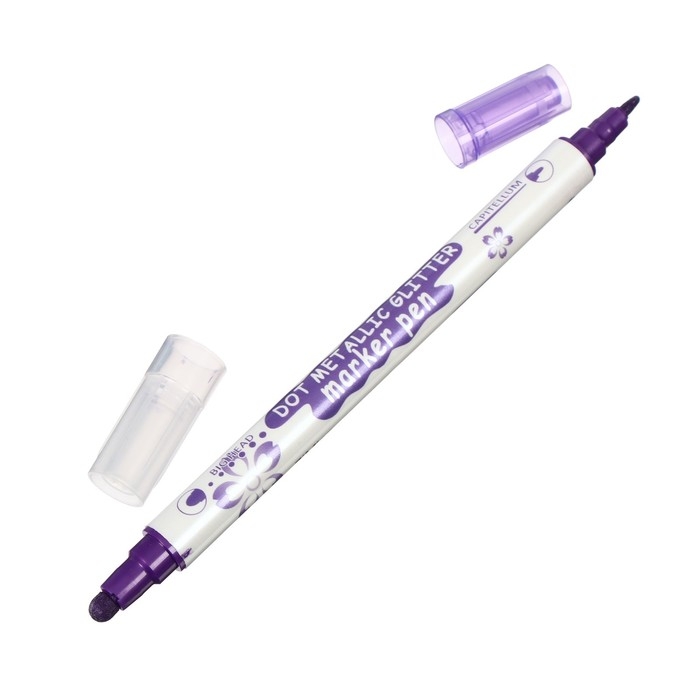 Набор маркеров, двусторонние, цвета металлик, 5 цветов Набор маркеров, двусторонние, цвета металлик, 5 цветов