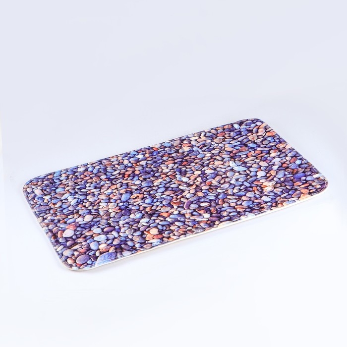 Набор ковриков для ванной и туалета Доляна «Галька», 2 шт: 40×50, 50×80 см