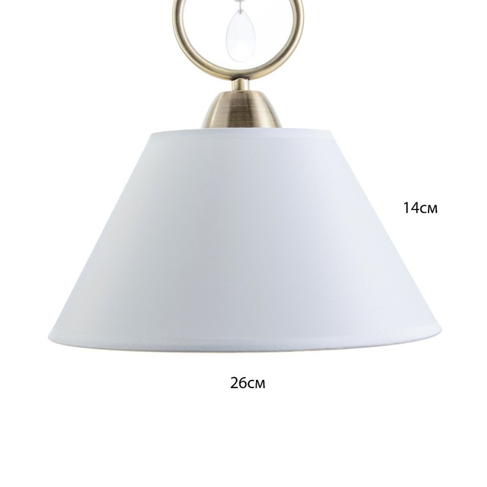 Люстра Люстра "Несса" 1хЕ14 40т бронза 26х26х30 см