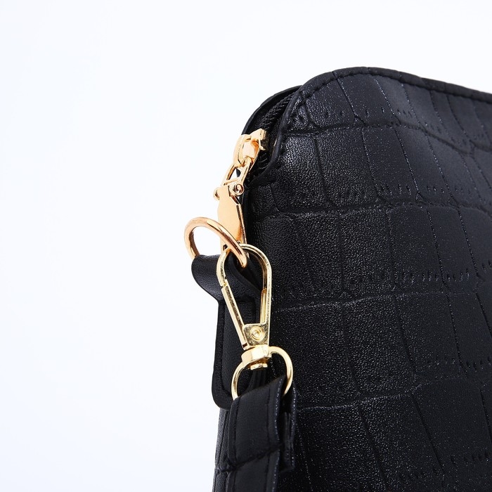 Сумка кросс-боди на молнии, цвет чёрный Сумка кросс-боди на молнии, цвет чёрный