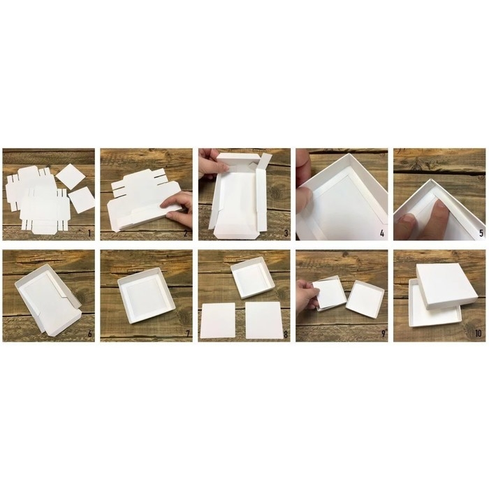 Коробка подарочная складная, упаковка, пенал, с окном, белая, 18 х 16 х 4 см Коробка подарочная складная, упаковка, пенал, с окном, белая, 18 х 16 х 4 см