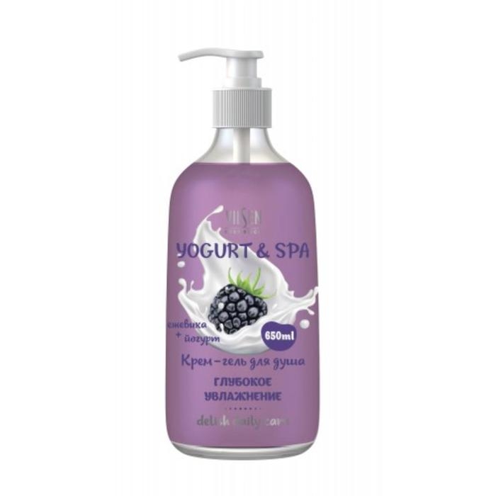 Крем-гель для душа Vilsen, Глубокое увлажнение, серии YOGURT & SPA, ежевика, йогурт, 650 мл Крем-гель для душа Vilsen, Глубокое увлажнение, серии YOGURT & SPA, ежевика, йогурт, 650 мл