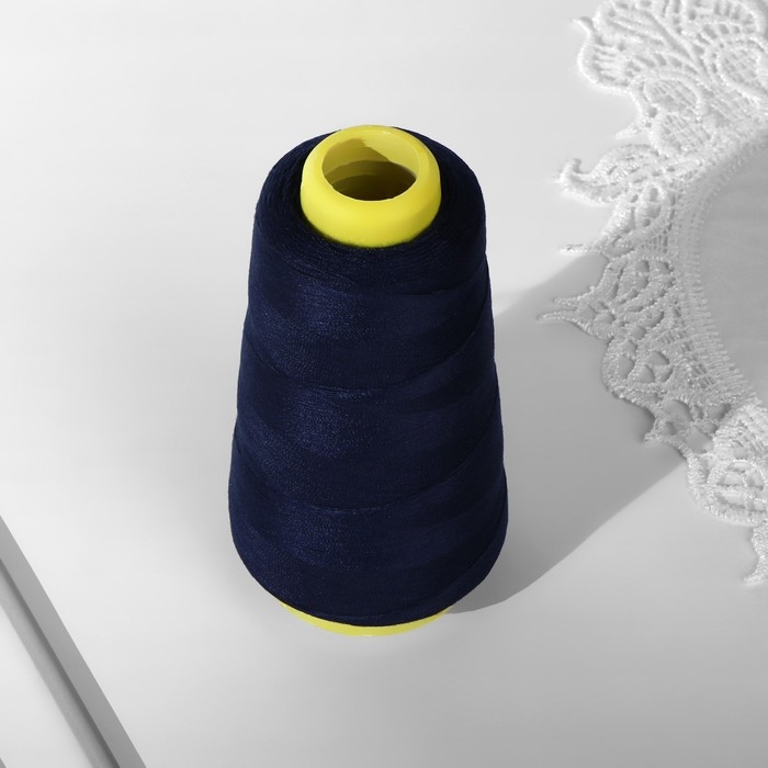Нитки 20/2, 2700 м, цвет тёмно-синий Нитки 20/2, 2700 м, цвет тёмно-синий