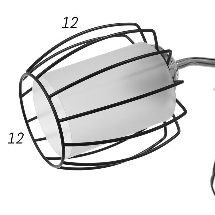 Люстра Светогор 59091 5x60Вт  хром/черный
