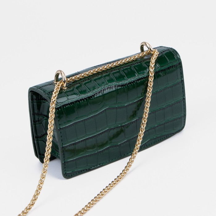 Сумка-мессенджер на застёжке, цвет зелёный Сумка-мессенджер на застёжке, цвет зелёный