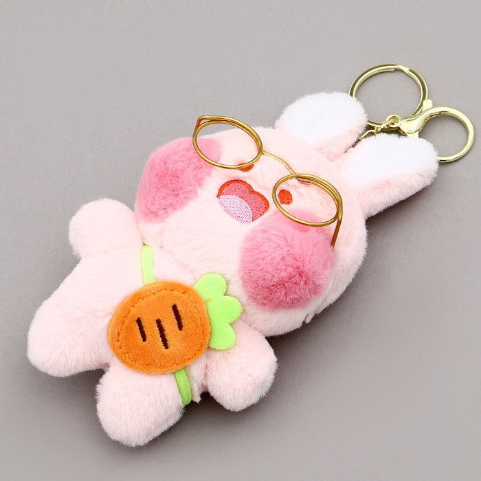 Мягкая игрушка &laquo;Зайчик&raquo; в очках, 12 см, цвет МИКС