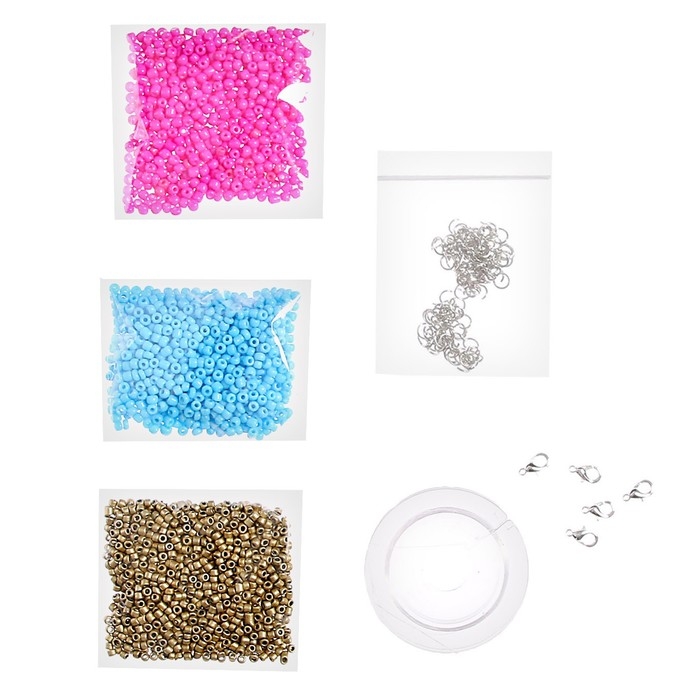 Набор для бисероплетения «Украшение из бисера», сердечки Набор для бисероплетения «Украшение из бисера», сердечки