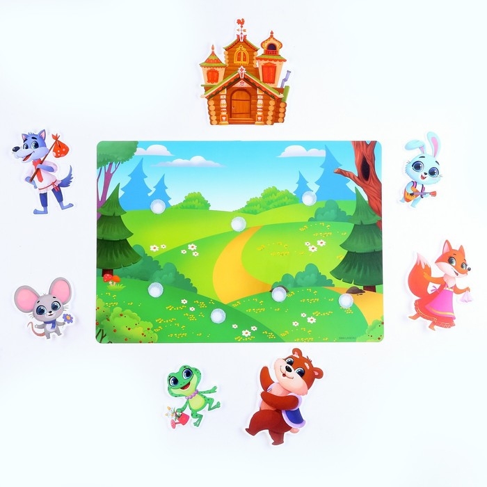 Развивающая игра на липучках. Театр по мотивам русской народной сказки «Теремок» Развивающая игра на липучках. Театр по мотивам русской народной сказки «Теремок»