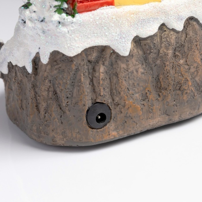 Светодиодная фигура «Поезд и снеговик» 16 × 10 × 12 см, полистоун, батарейки АААх2 (не в комплекте), USB, свечение тёплое белое Светодиодная фигура «Поезд и снеговик» 16 × 10 × 12 см, полистоун, батарейки АААх2 (не в комплекте), USB, свечение тёплое белое