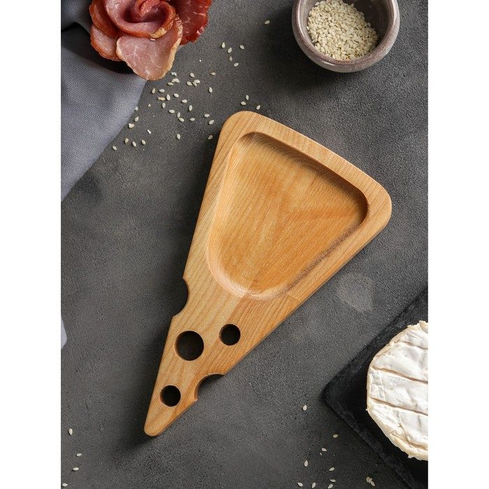 Доска для сыра Доляна «Для подачи», 24×15×1,8 см, массив берёзы Доска для сыра Доляна «Для подачи», 24×15×1,8 см, массив берёзы