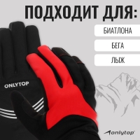 Перчатки лыжные ONLYTOP модель 1950, р. XL